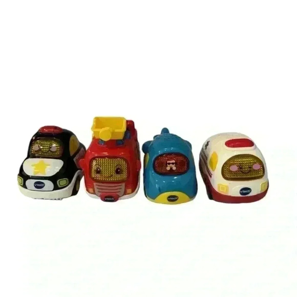 Vtech Go! Go! Smart Wheels Police Car, Ambulance, Fire Truck & Plane - Picture 1 of 9
